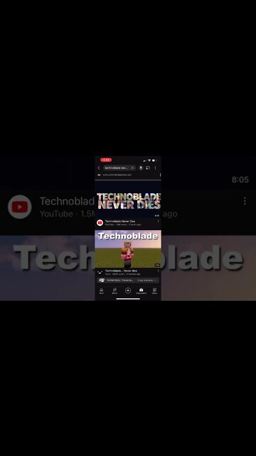 This what’s happens when you search technoblade on youtube #itsdimroblox #shorts
