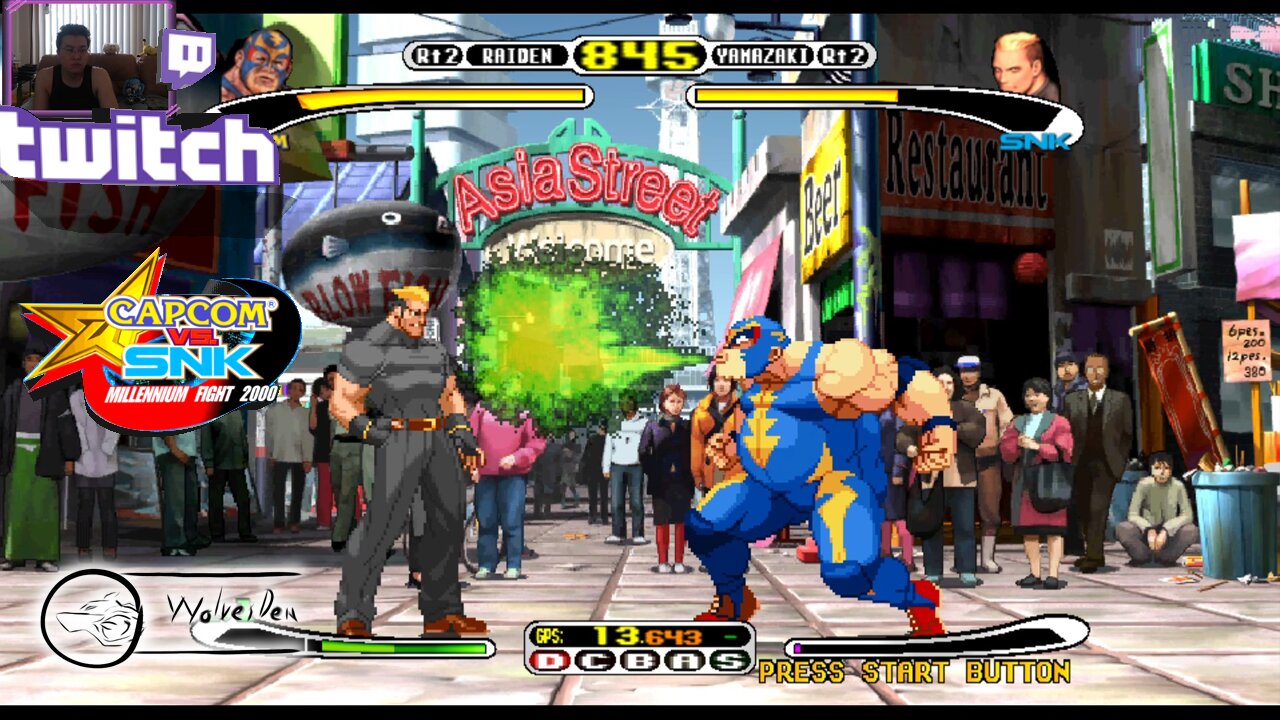 (DC) CAPCOM Vs SNK - Millennium Fight 2000 - playing for fun 32nd round