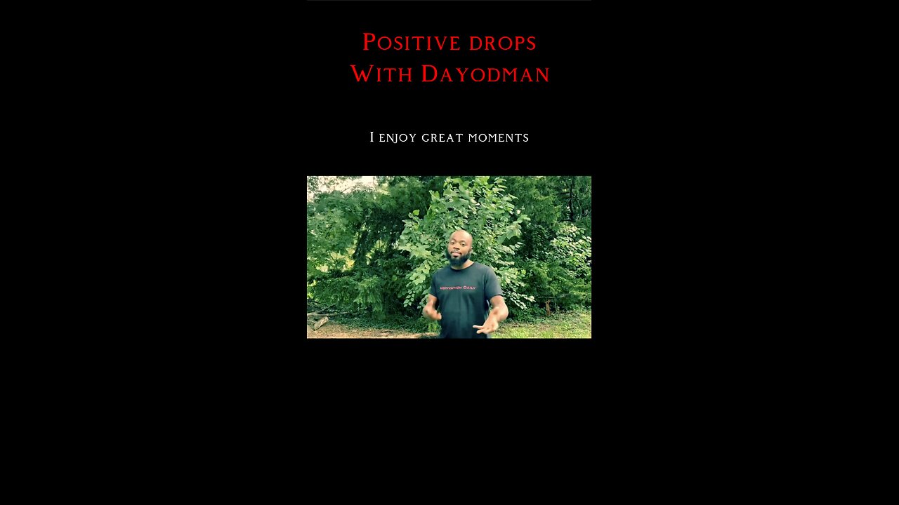I Enjoy Great Moments #dayodman #motivation #eeyayyahh #motivationalspeaker #me