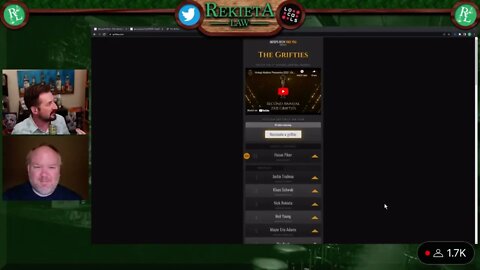 @Rekieta Law Grifting the Griftie Awards - A CALL TO ACTION