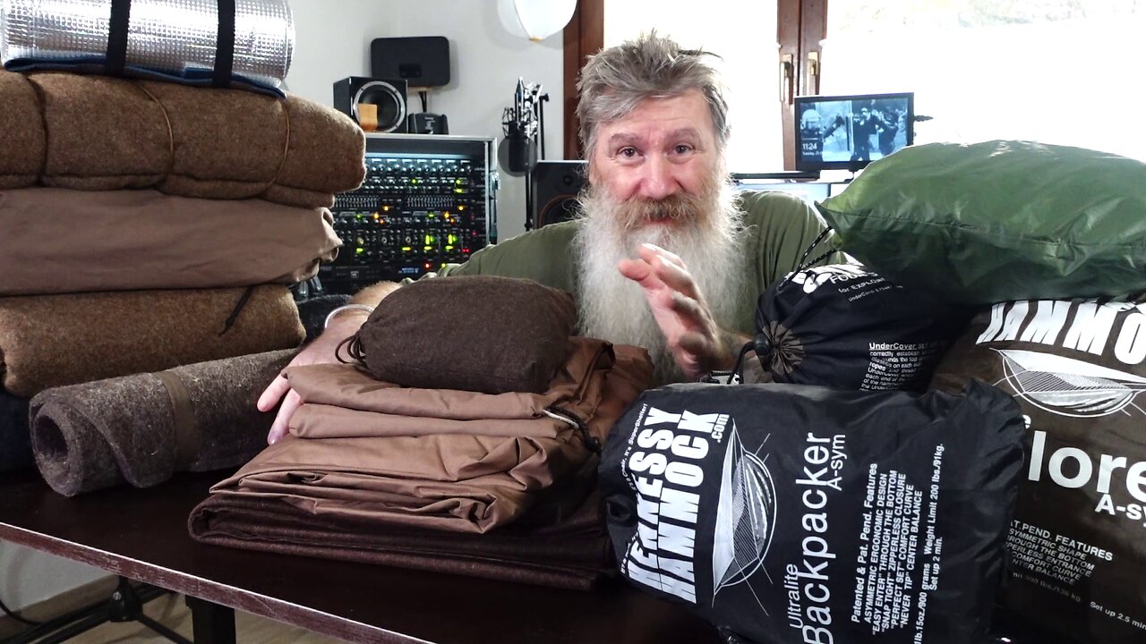 Woolly Mammoth DIY Loden wool Hammock Part-1 - What's in my Pack project continues