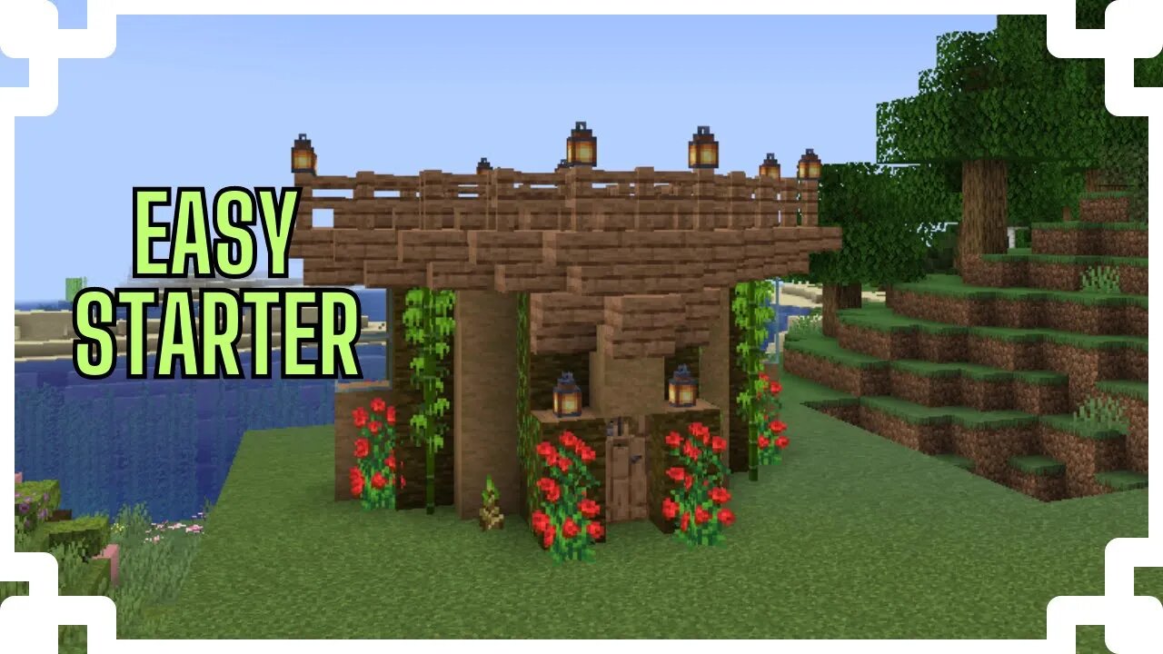 How To Build A Jungle Survival Starter House | Minecraft 1.20