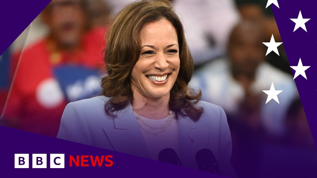 Kamala Harris formally chosen as US Democratic presidential nominee | BBC News | NE