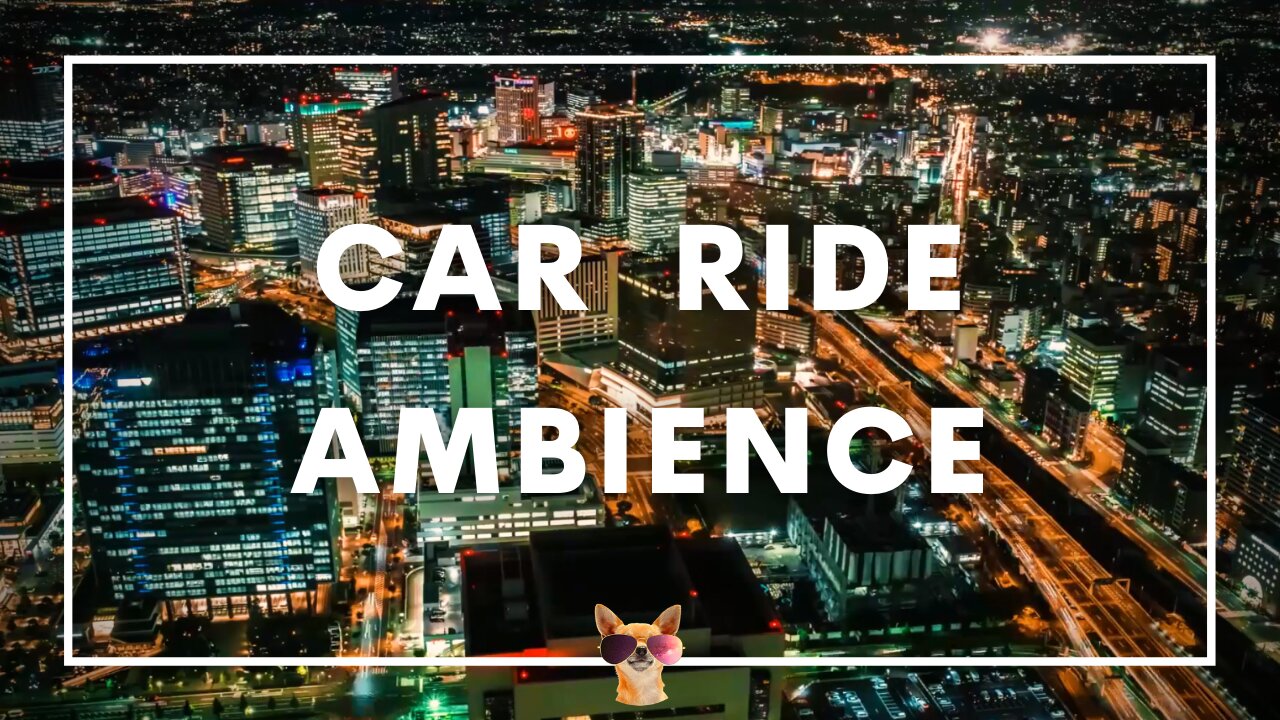 1 Hour Car Ride | Sleep Sounds For Babies | City At Night With Ambient Vibes