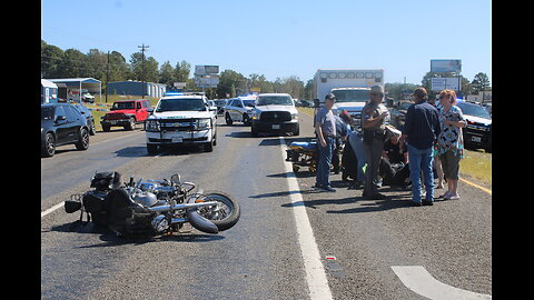 DRIVER CRASHES MOTORCYCLE, LIVINGSTON TEXAS, 10/19/24...
