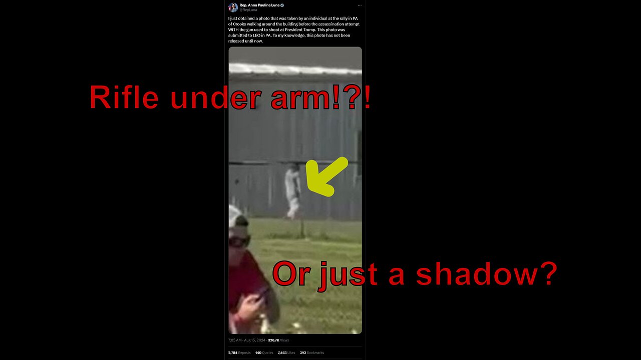 That "new photo" of Crooks carrying a rifle under his arm...