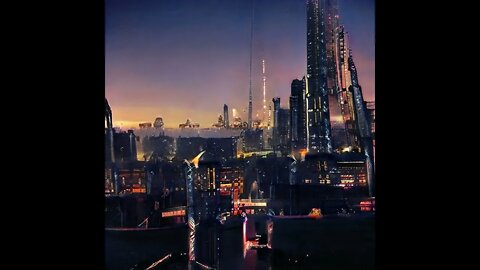 future skyline... AI Art Animations