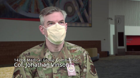 Colonel Jonathan Vinson Supports Vaccine Efforts