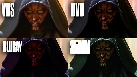The Phantom Menace VHS vs DVD vs BluRay vs 35mm