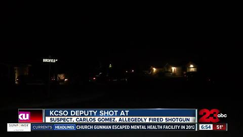 KCSO Deputy shot at