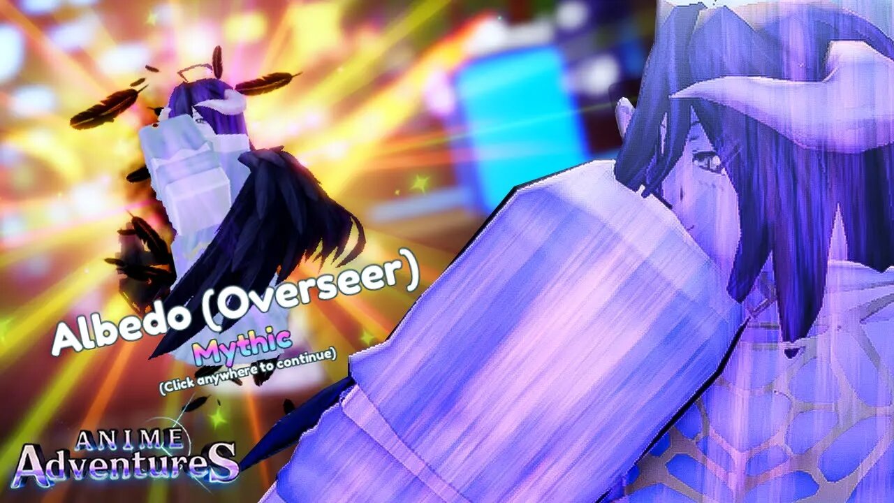 ABSURDAMENTE ROUBADA... ALBEDO OVERSEER com DANO AOE 360º BRUTA DEMAIS CHEGOU no ANIME ADVENTURES