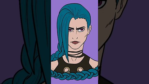 Desenhando a JINX de ARCANE #arte #digitalart #arcane #jinx #lol #games #gamer #game #gameplay