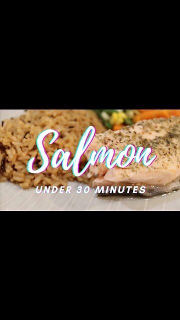 SALMON : UNDER 30 MINUTES #shorts #salmon #vegetables #quickrecipe