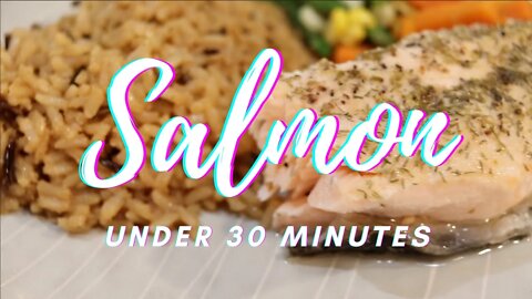 SALMON : UNDER 30 MINUTES #shorts #salmon #vegetables #quickrecipe