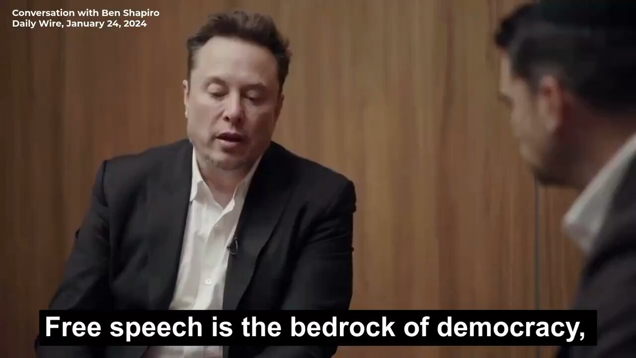 ELON: ALS WE DE VRIJHEID VAN MENINGSUITING VERLIEZEN, VERLIEZEN WE DE DEMOCRATIE