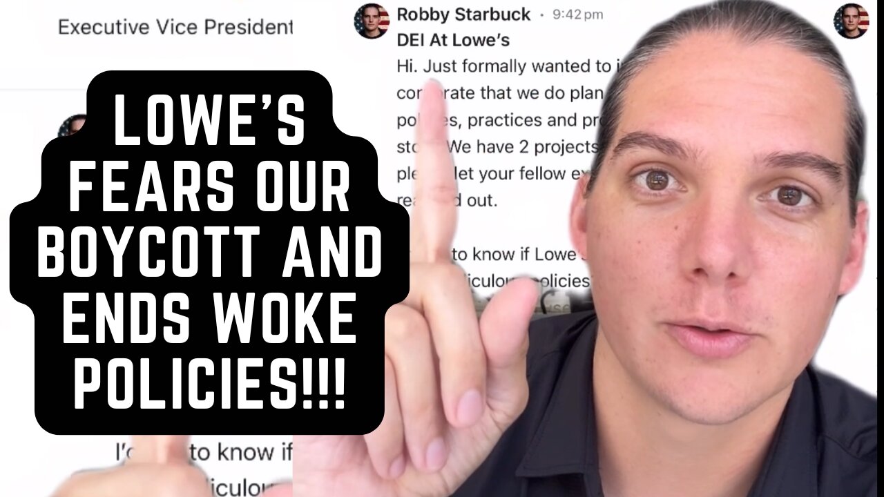 Lowe’s ENDS Woke Policies In Fear Of Our Boycott! 🔥