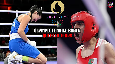 Olympics female boxer BEATEN in 64 seconds against BIOLOGICAL MALE & QUITS IN TEARS this is insane!