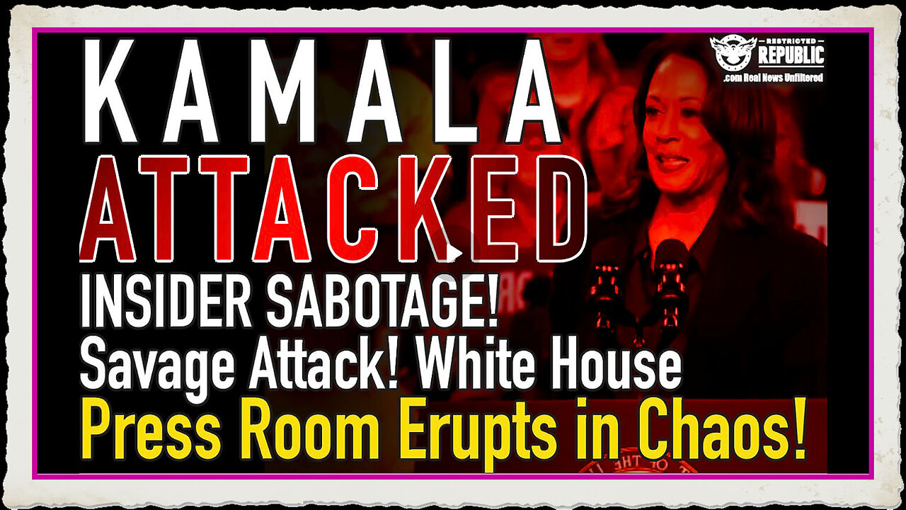 Kamala Attacked! INSIDER SABOTAGE! Savage Attack! White House Press Room Erupts in Chaos!