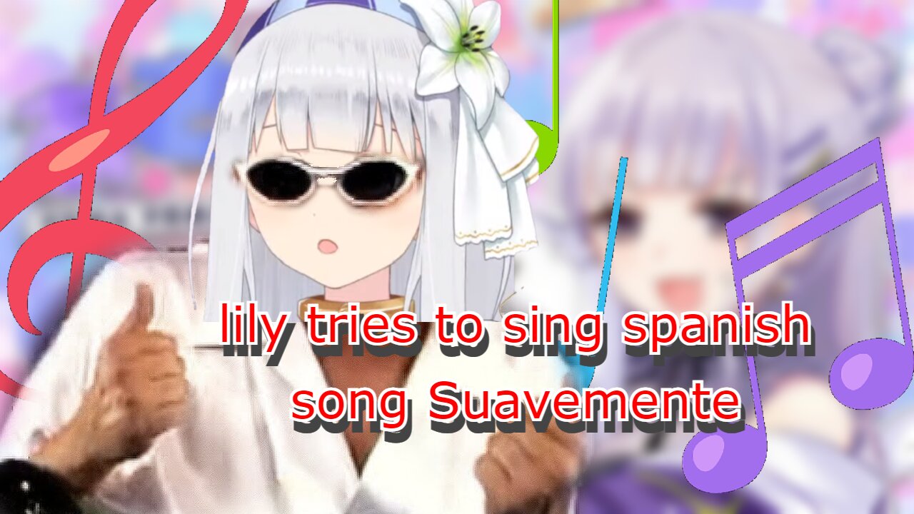 vtuber Shirayuri Lily tries to sing Suavemente by Elvis Crespo in Mochi Spanish