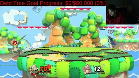 Meta Knight VS Corrin On The Hardest Difficulty In A Super Smash Bros Ultimate Match And Commentary