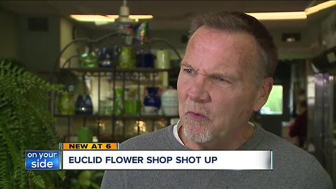 Bullet pierces window of long-time neighborhood florist in Euclid