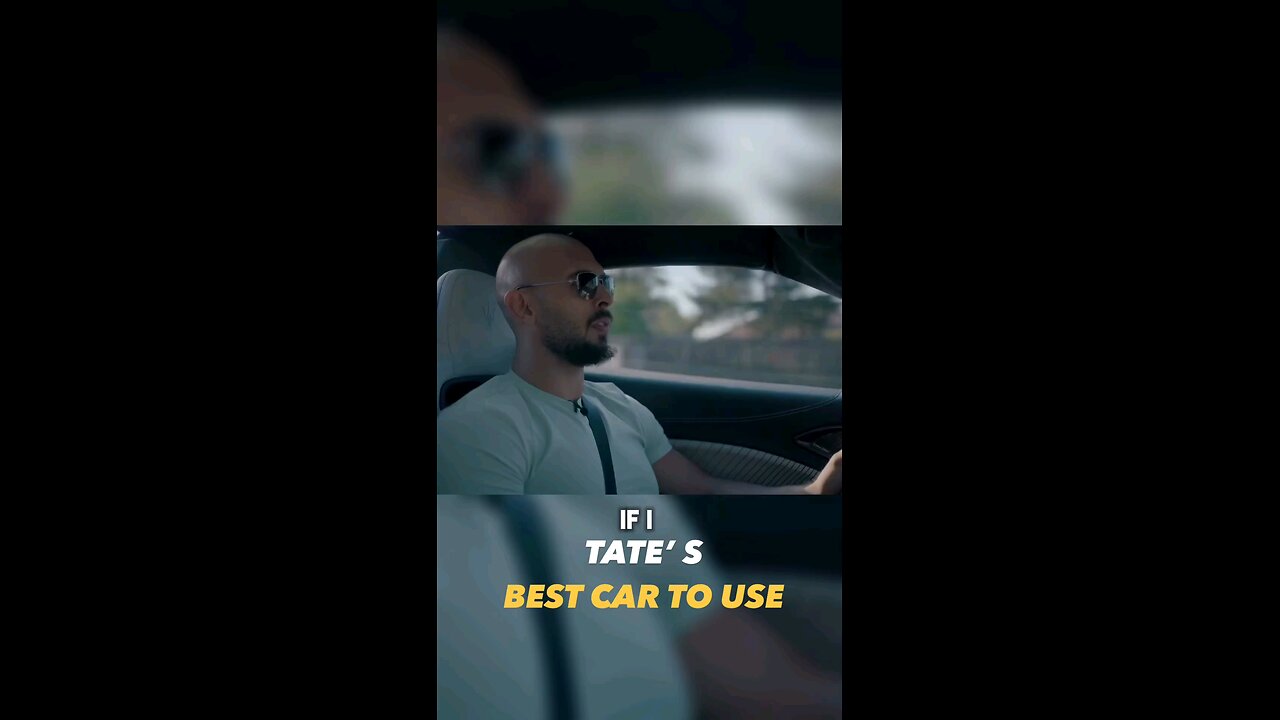 andrew tate vient on car