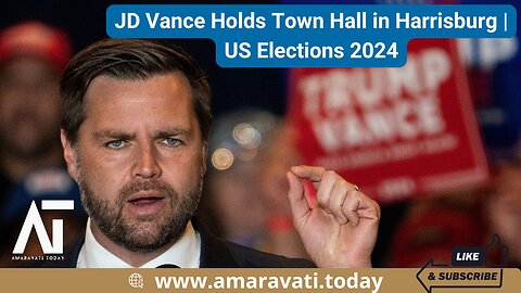 JD Vance Holds Town Hall in Harrisburg | US Elections 2024 | Amaravati Today