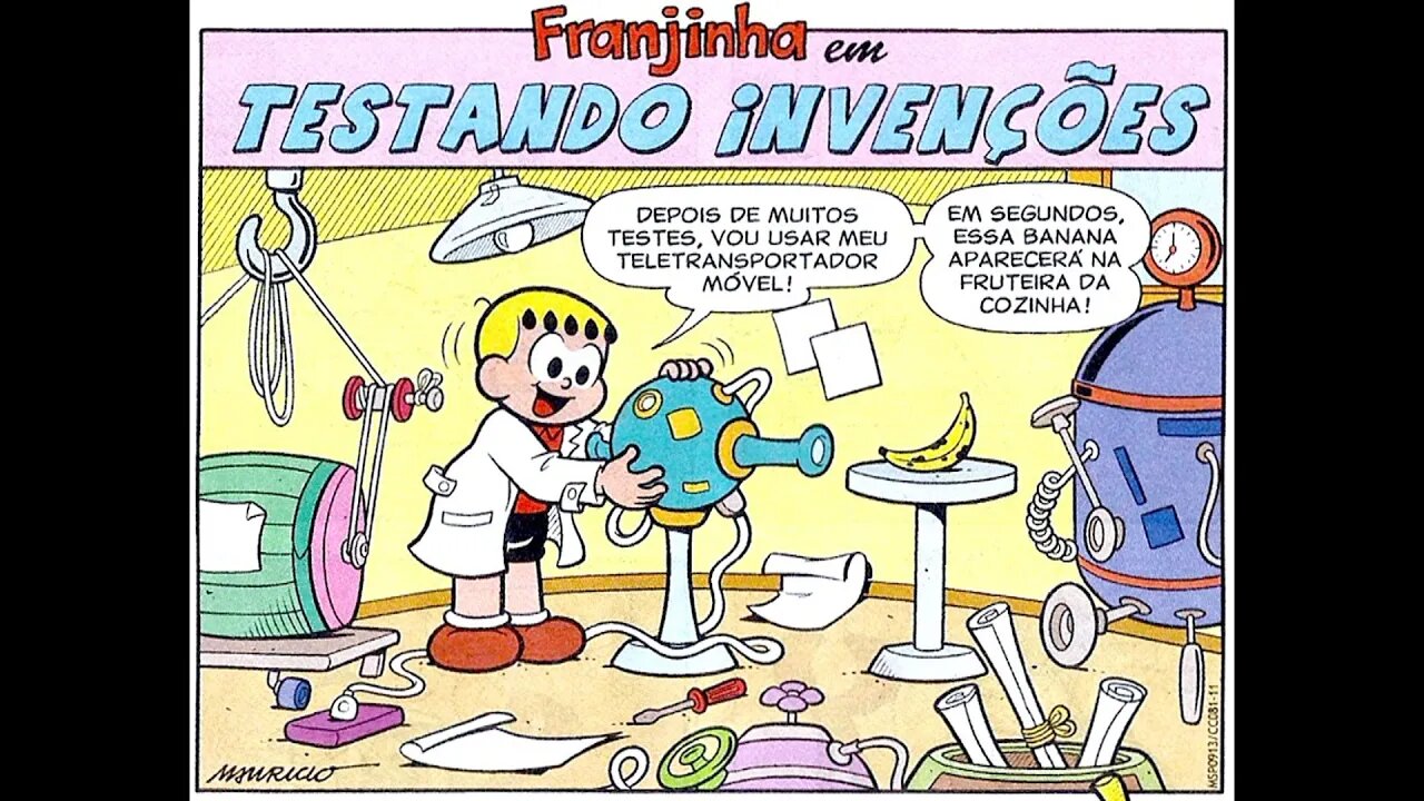 Franjinha em-Testando invenções | Gibis do Rapha 2