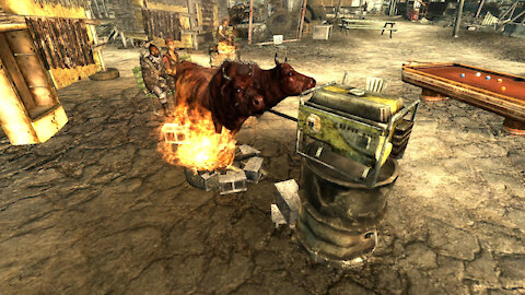 Fallout 3 Mods - Fo3 Brahmin Rotisserie Animated by Ashens2014