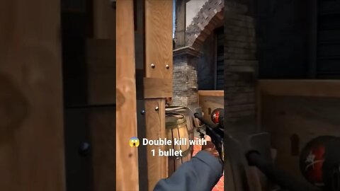 DOUBLE KILL WITH ONE BULLET #shorts