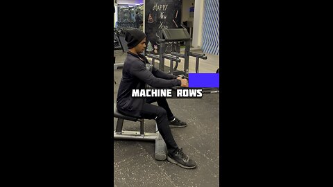 Seated machine rows