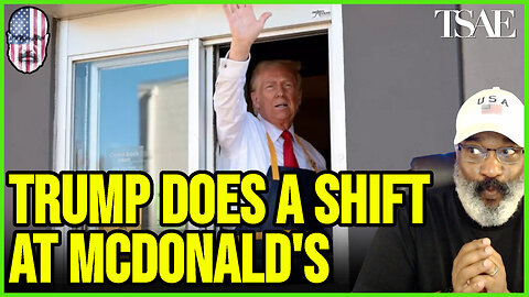 TRUMP DOES A SHIFT AT MCDONALD'S