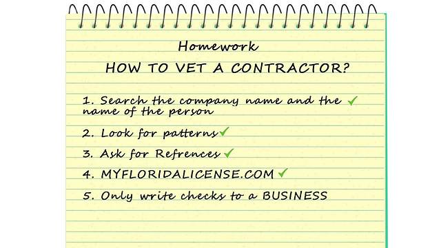 How to vet a contractor before hiring