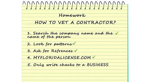How to vet a contractor before hiring