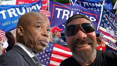 The downfall of Mayor Eric Adams - Trump flag wave Orange City Florida