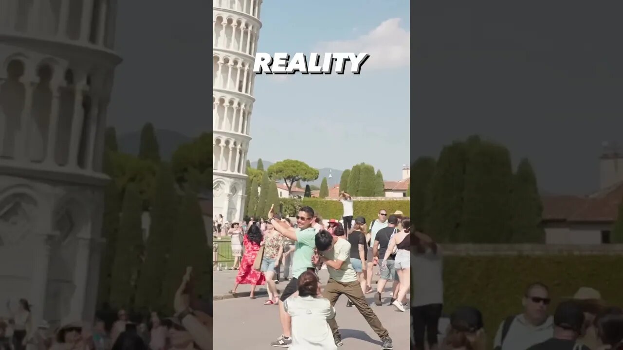 Sometimes the people watching is more entertaining than the attraction itself 😅. #travelitaly