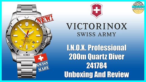 Yellow Stunner! | Victorinox I.N.O.X. Professional 200m Quartz Diver 241784 Unbox & Review