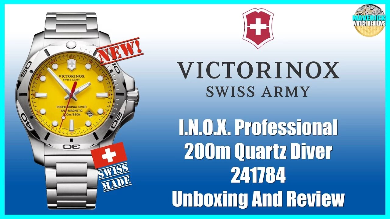 Yellow Stunner! | Victorinox I.N.O.X. Professional 200m Quartz Diver 241784 Unbox & Review