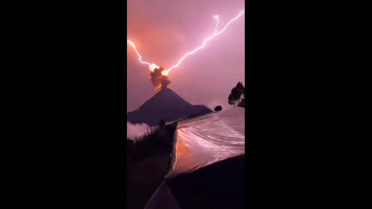 Thunderstorm: Lightning Over the Mountain