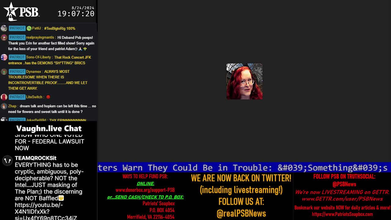 2024-08-24 19:00 EDT - On a Wing and a Prayer: with Deb65