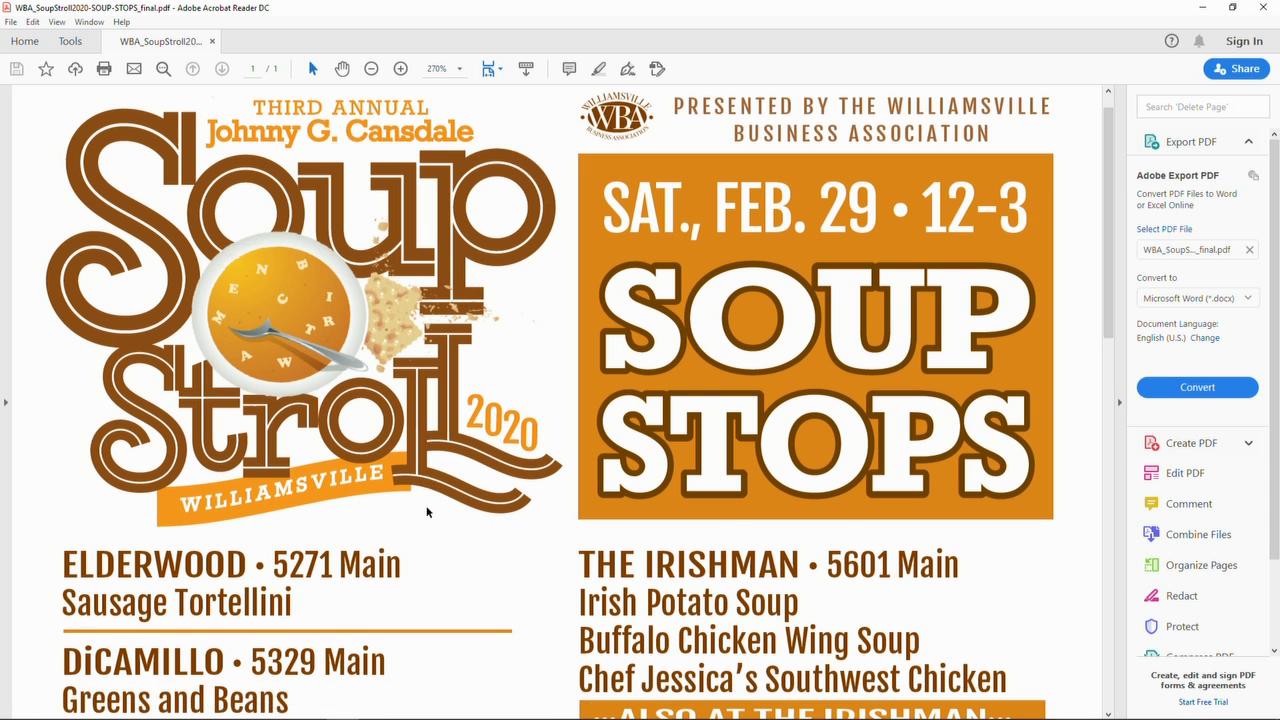 Williamsville Soup Stroll