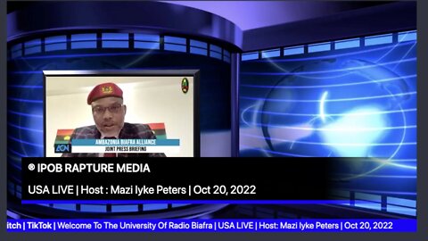 Welcome To The University Of Radio Biafra | USA LIVE | Host: Mazi Iyke Peters | Oct 20, 2022