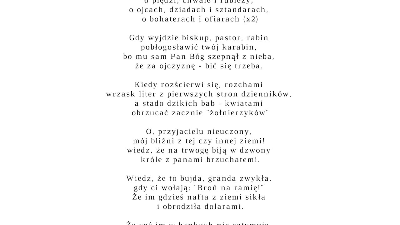 do prostego człowieka - Akurat | słowa Julian Tuwim (1929)