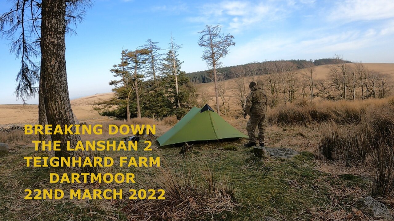 Taking down the Lanshan 2 .Dartmoor. abandoned farm