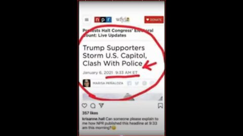 POST ABOUT CAPITOL RIOT BEFORE IT EVEN TOOK PLACE LOOK AT DATE AND TIME, The TRUTH about Jan 2021
