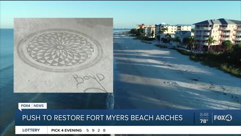 Sand artist joins initiative to restore Fort Myers Beach Arches