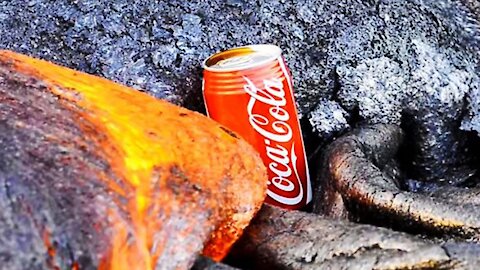 Experiment: Lava vs Coca-Cola | Volcano Eruption Power and Lava Destroying All