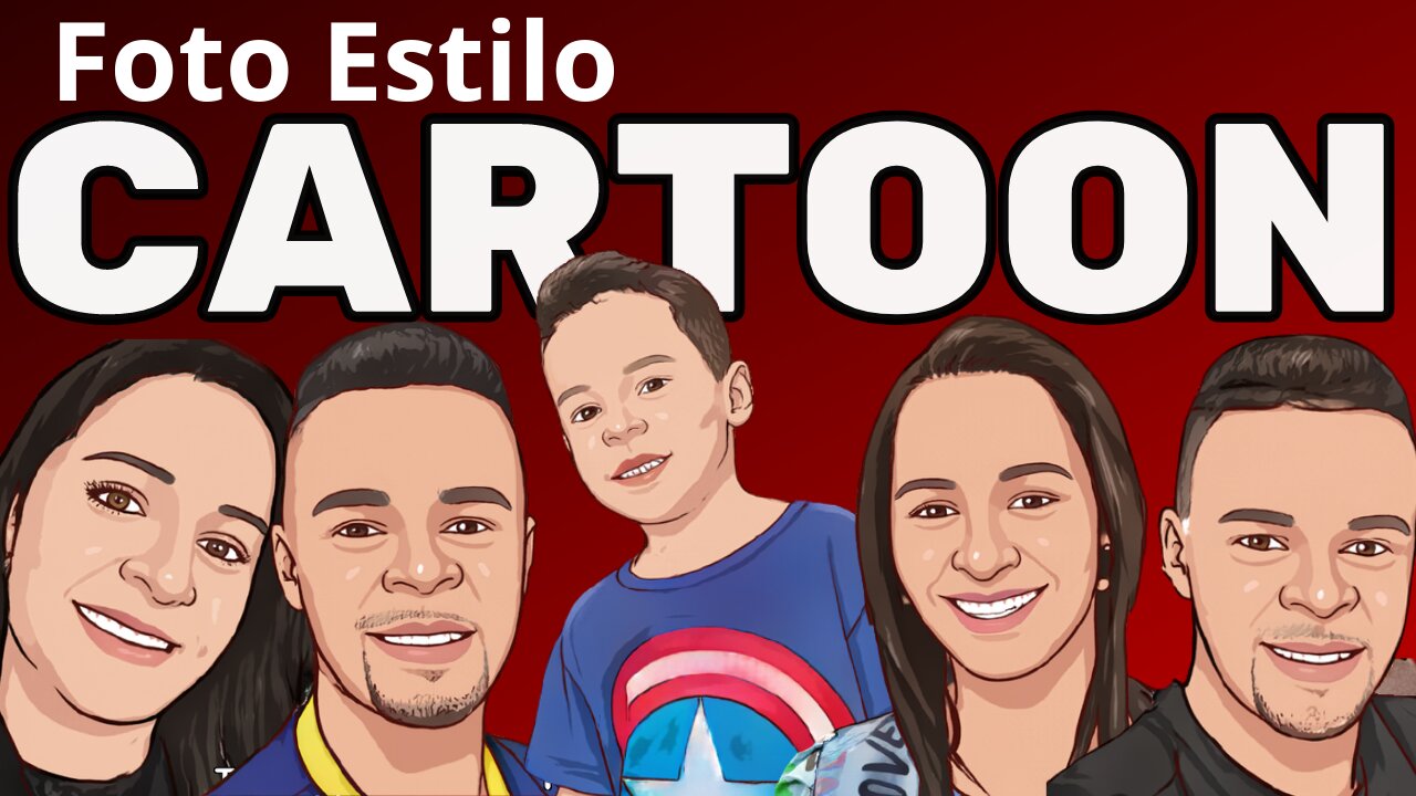 ✅ COMO FAZER FOTOS ESTILO CARTOON - RÁPIDO E FÁCIL 50/100