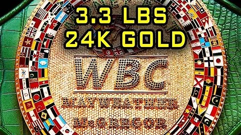 Mayweather Vs McGregor Fight: BELT Made Of 3.3 Lbs 24K GOLD