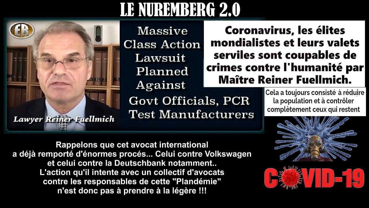COVID-19.Procés international en cours avec Maître Reiner Fuellmich (Hd 720)